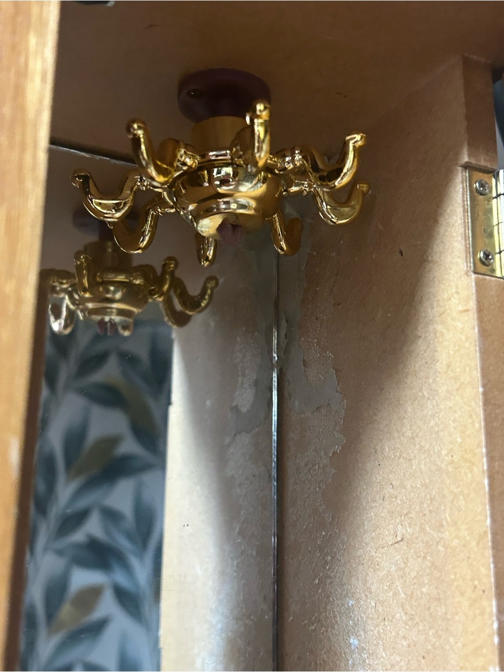 Vintage Wood Jewelry Armoire - Picture 9 of 14
